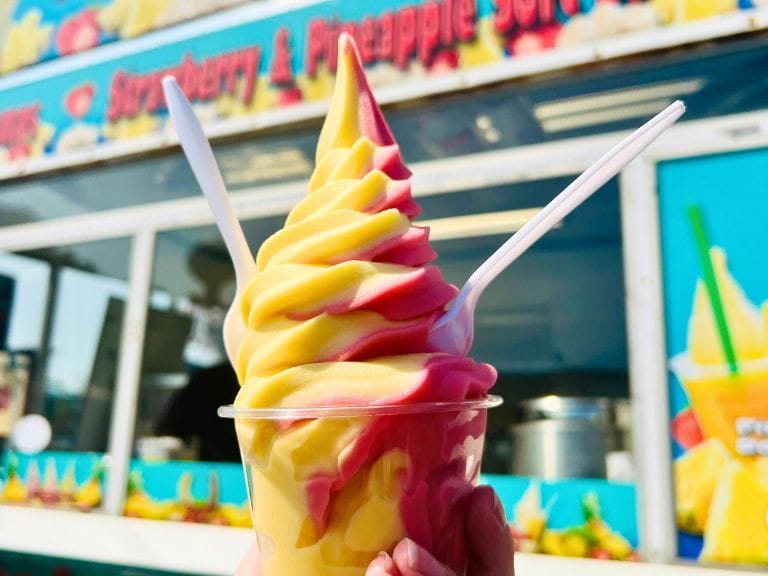Best Things To Do with Kids in Sacramento: Dole Whip at California State Fair | Photo by Sactown Supermom