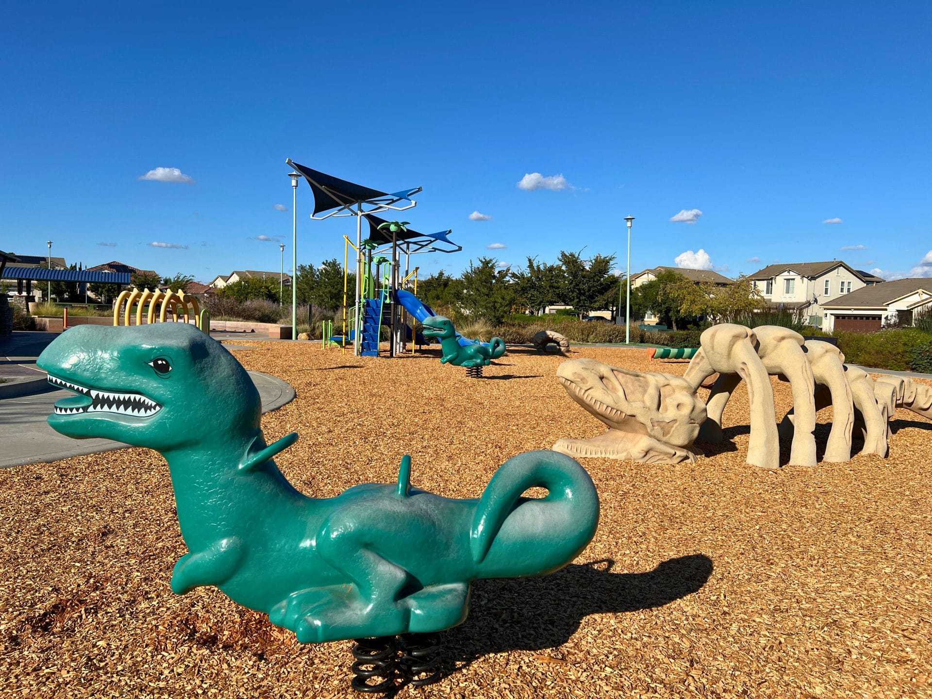 George Park in Elk Grove: Dinosaur-Themed Playground in Sacramento