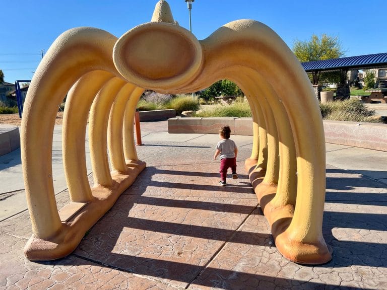 George Park in Elk Grove: Dinosaur Playground in Sacramento with a Splash Pad