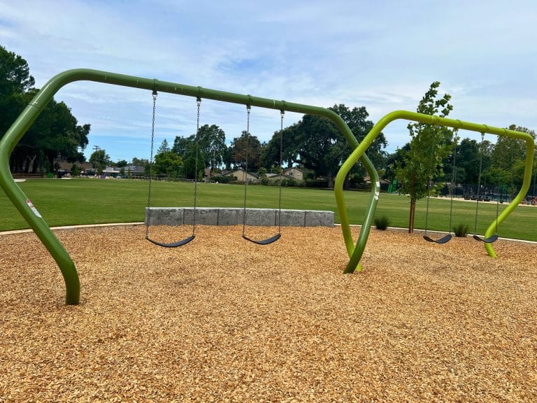 Westacre Park in West Sacramento: swings