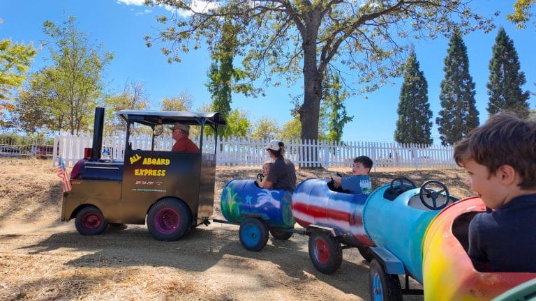 Boa Vista Orchards Barrel Train Ride 